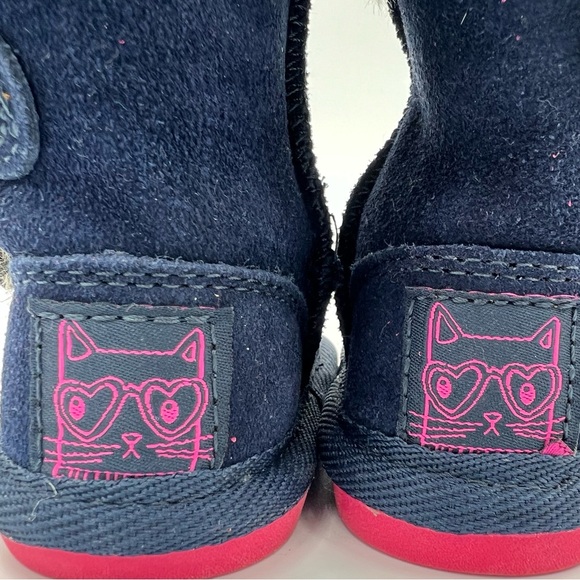 NEXT Kid's Babies Warm Winter Boots UK size 3, US 4 - 2 pairs; 1 Pink and 1 Navy - Picture 8 of 15